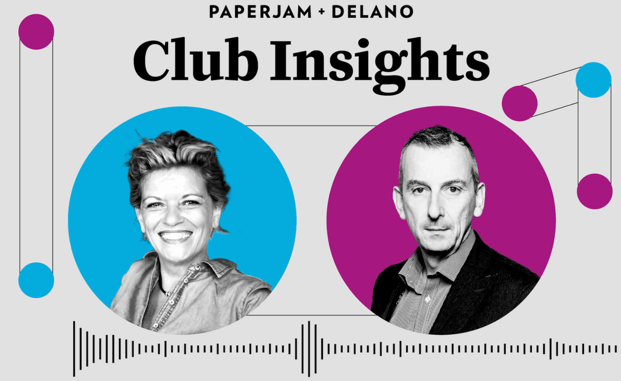 Tanja de Jager is pictured with Paperjam + Delano Club’s Jim Kent MM