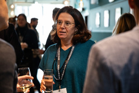 Nathalie Thunus (S.F.C Conseil Société Fiduciaire) at the Paperjam+Delano Business Club carrousel lunch held at the Brasserie de l’Écurie on 10 November 2023. Photo: Eva Krins / Maison Moderne
