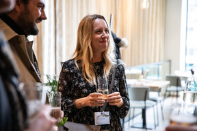 Eugénie Desmet (Office Freylinger) at the Paperjam+Delano Business Club carrousel lunch held at the Brasserie de l’Écurie on 10 November 2023. Photo: Eva Krins / Maison Moderne