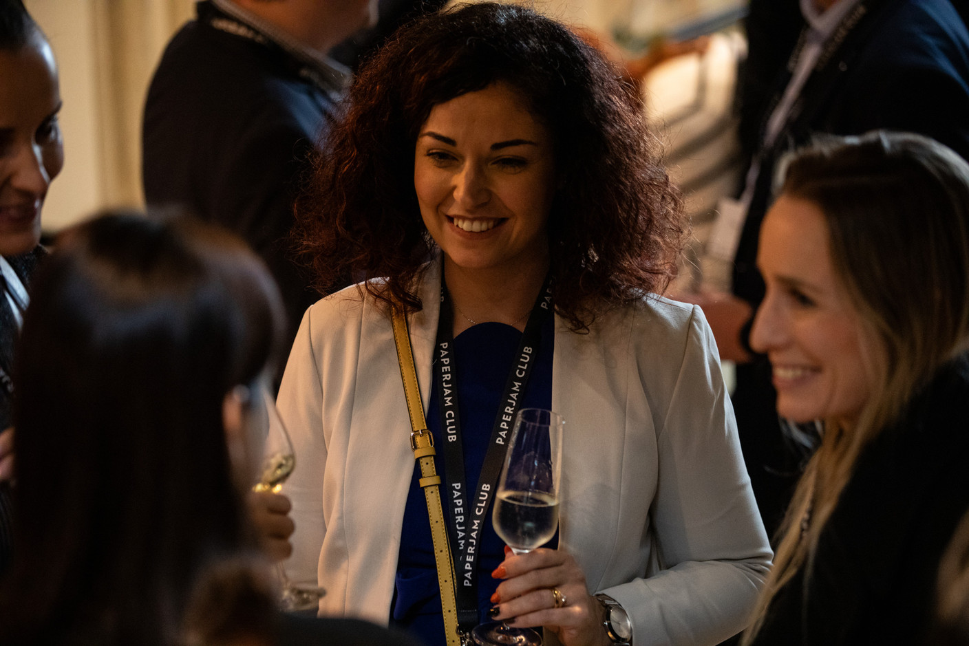 Lorrene Assuncao (NTT Data) at the Paperjam+Delano Business Club carrousel lunch held at the Brasserie de l’Écurie on 10 November 2023. Photo: Eva Krins / Maison Moderne