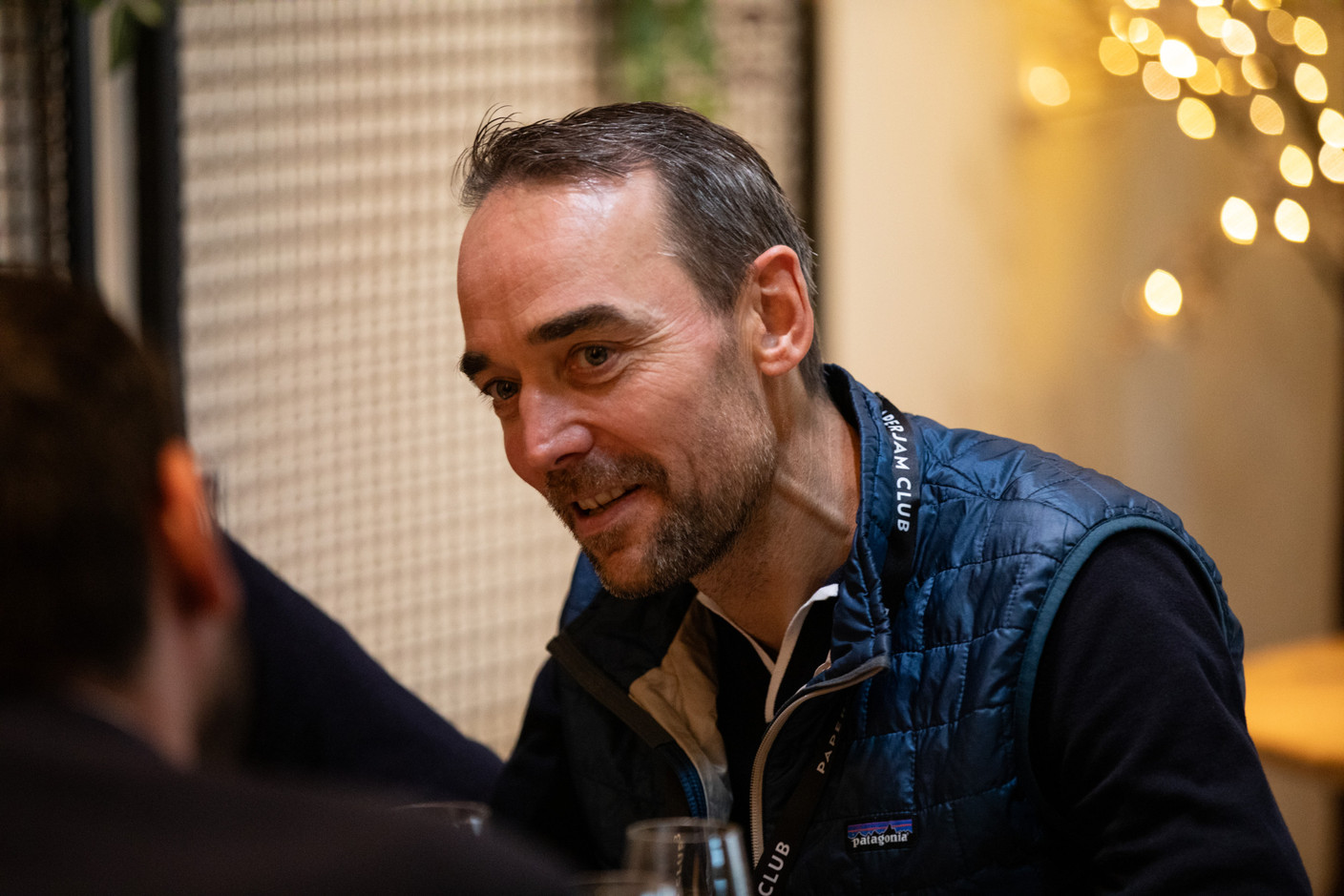 Jérôme Dierickx (Terra Matters) at the Paperjam+Delano Business Club carrousel lunch held at the Brasserie de l’Écurie on 10 November 2023. Photo: Eva Krins / Maison Moderne