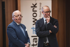 Norbert Becker (Lauréat Paperjam Top 100 2018) et Thierry Raizer (Maison Moderne) (Photo: Jan Hanrion / Maison Moderne Publishing)