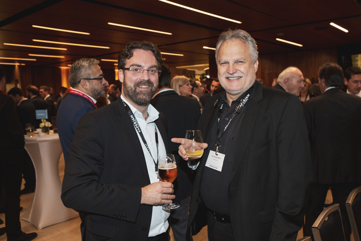 Daniel Sahr (Ministère de l'Économie) et Jean-Claude Bintz (Lakehouse) (Photo: Jan Hanrion / Maison Moderne Publishing)