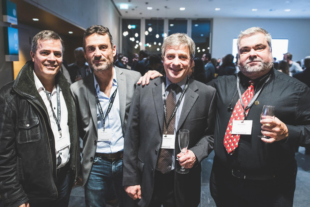 Emmanuel Patte (Abil'I.T.), Fabrice Theis (Atelier d'Architecture Fabrice Theis), Dominique Herickx (TESTA-RH Consulting) et Brent Frère (Abil'I.T.) (Photo: Arthur Ranzy)