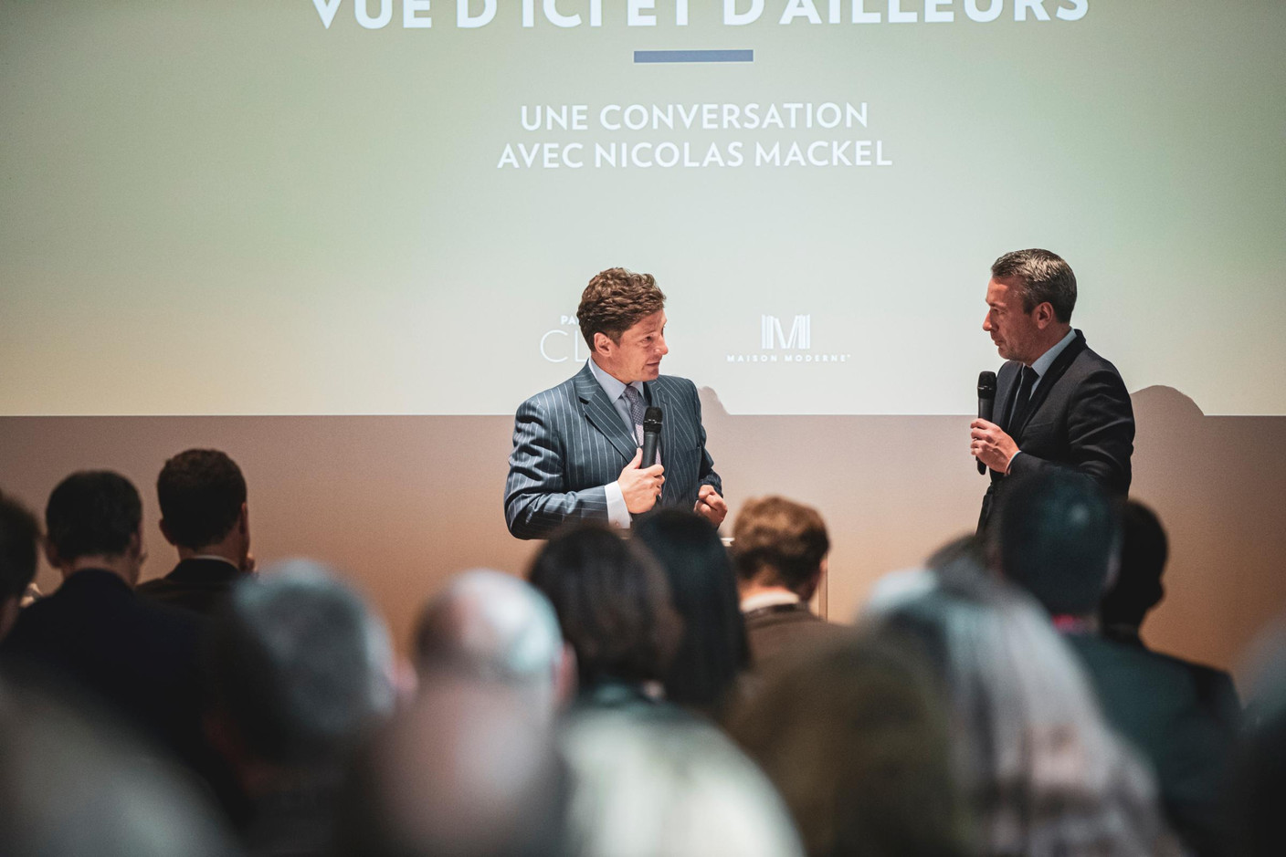 Nicolas Mackel (Luxembourg for Finance) et Matthieu Croissandeau (Maison Moderne) (Photo: Patricia Pitsch / Maison Moderne)