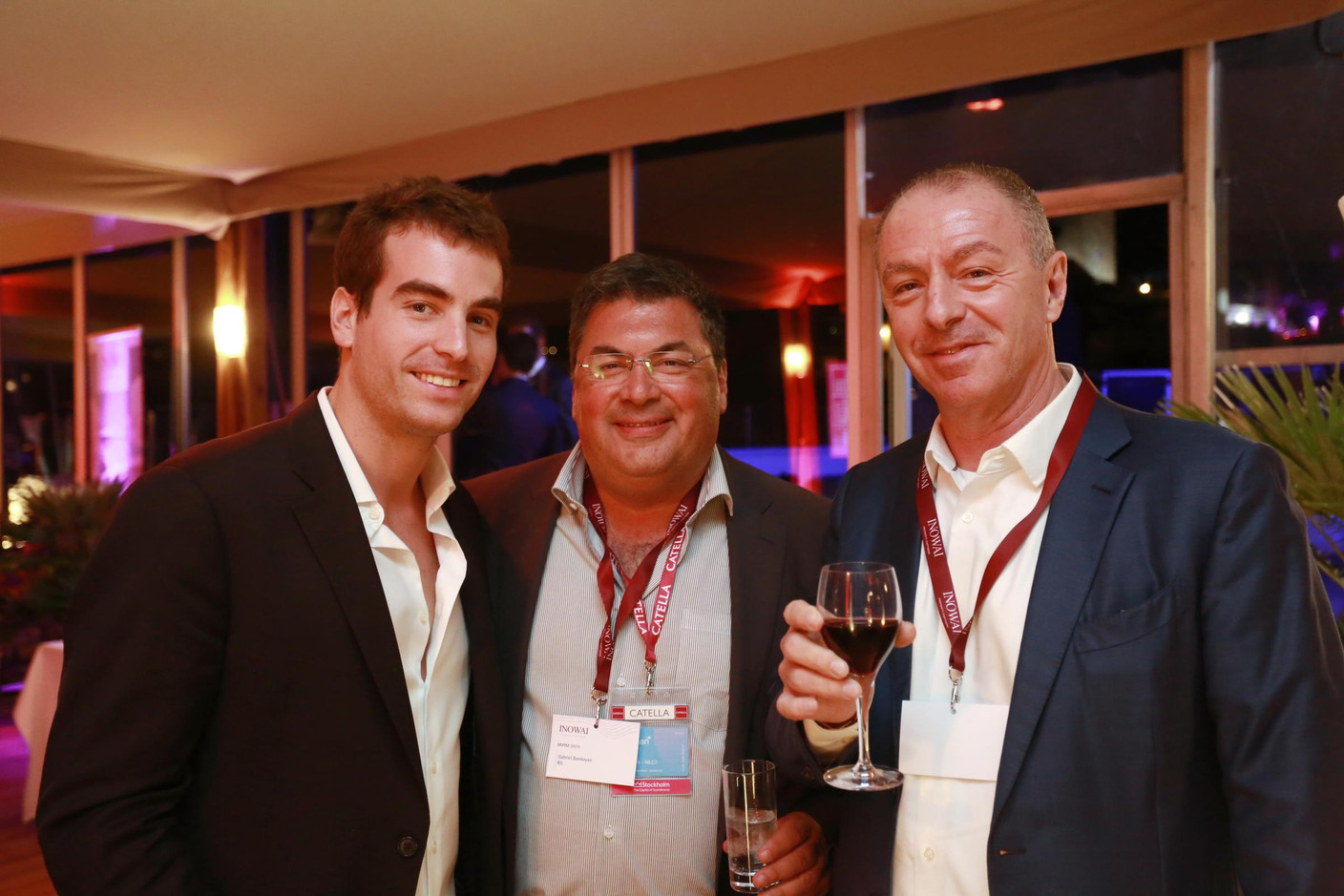 Jordan Bem (Arizona Investments), Gabriel Bandayan (Bil) et Frank Bem (Arizona Investments) (Photo: Valéry Trillaud)