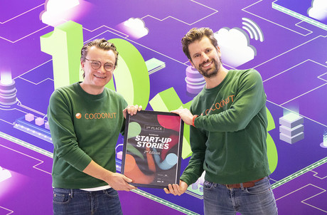 Nicolas Legay et Aurélien Dobbels ont fait de Cocoonut la nouvelle lauréate des Start-up Stories organisées par le Paperjam Club. La start-up répond au délicat problème du logement au Luxembourg. (Photo: Simon Verjus / Maison Moderne)