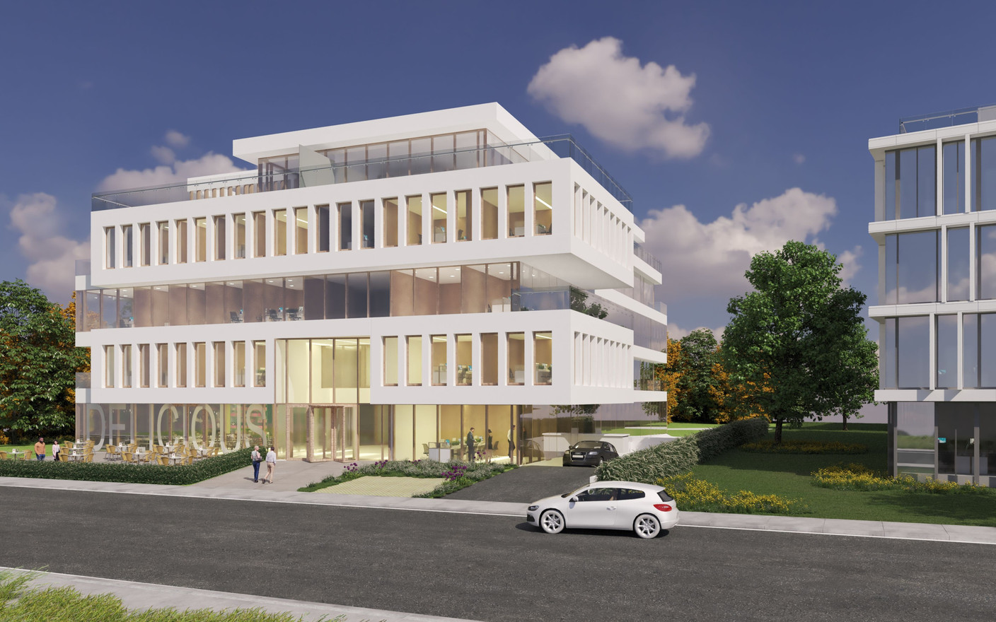 Le nouvel immeuble de bureaux est conçu par Tetra Kayser Associés. (Illustration: Tetra Kayser Associés)