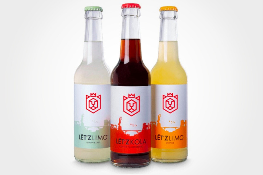 The Lët’z Kola range asserts its Luxembourgish identity well beyond the name, with local production and national references on the bottles. (Photo: Screenshot laprovencale.lu) 