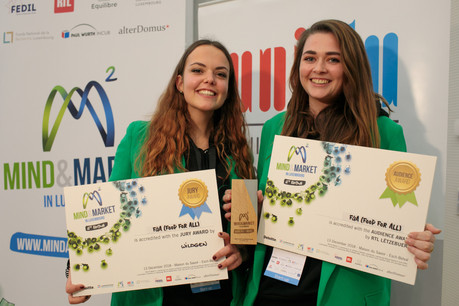 Ilana Devillers (à gauche) et Xénia Ashby ont cofondé Food4All, et ont remporté de nombreux prix, dont deux au dernier Mind&Market. (Photo: Matic Zorman)