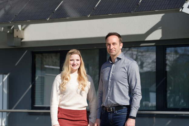 Charlotte Remy-Ehlinger, administratrice, et Xavier Struyven, Directeur opérationnel chez Schuler Énergies Renouvelables. (Photo: D.Origer)