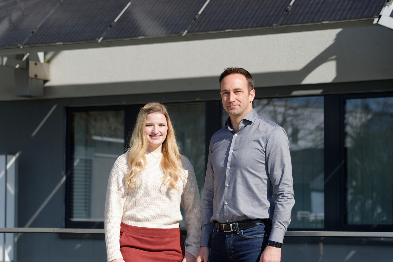 Charlotte Remy-Ehlinger, administratrice, et Xavier Struyven, Directeur opérationnel chez Schuler Énergies Renouvelables. (Photo: D.Origer)