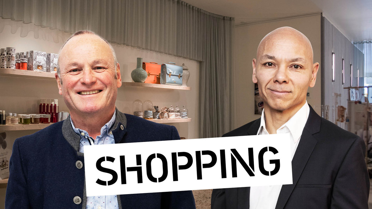 Fernand Ernster, président de la confédération luxembourgeoise du commerce (clc), et Jean-Marie In, Head of Retail & Industrial Agency au sein d’INOWAI. (Crédit: Maison Moderne)