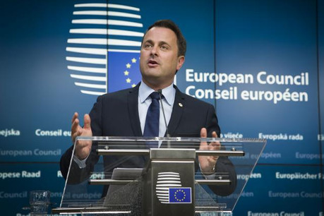 Xavier Bettel a effectué un premier bilan de la présidence au sortir de la réunion des chefs d'État et de gouvernement de l'Union européenne, vendredi à Bruxelles. (Photo: Conseil européen)