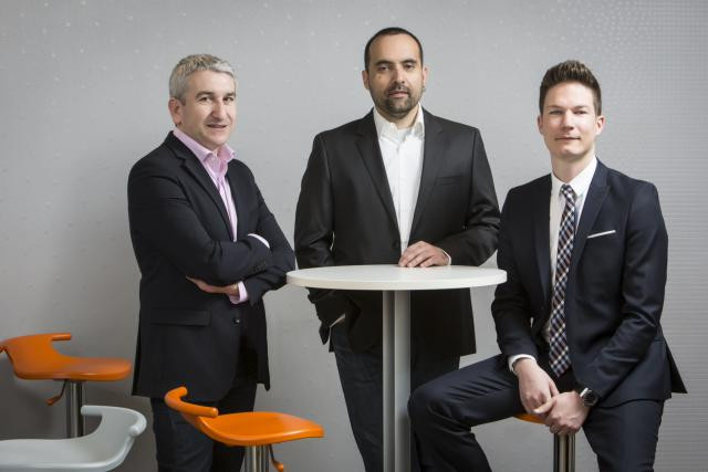 De gauche à droite: Frédéric Prime, COO, Manuel Coelho, CTO, Kevin Dhuicque, international account (Photo: Datacenter)