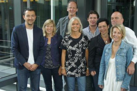 Dan Dechman, Laure Elsen, Claude Muller, Kristof della Siega, Camile Groff, Françoise Reuter, Netty Thines et Carole Platz (Photo : MarkCom)