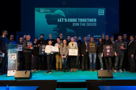 La troisième édition du Hackathon «Game of Code» a eu lieu au Forum Geesseknäppchen les 17 et 18 mars. (Photo: Game of Code)