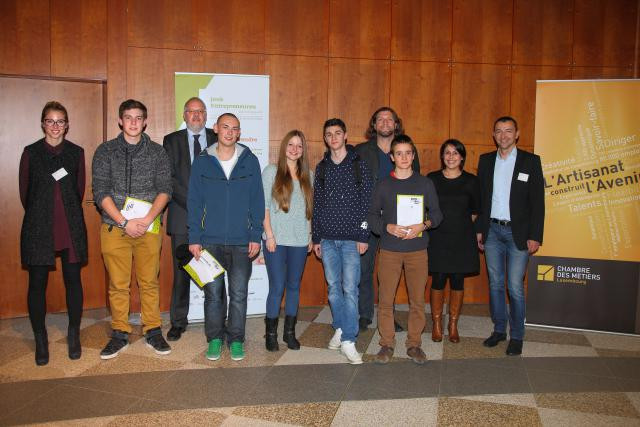 Les gagnants de cette septième édition de l'Innovation Camp (Photo: Jonk Entrepreneuren)