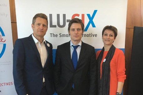 Claude Demuth, secretary of Lu-Cix asbl, Bertrand Le Saulnier, sales director Luxembourg at InterCloud, Frédérique Ulrich, business development manager at Lu-Cix asbl. (Photo: Lu-CIX)