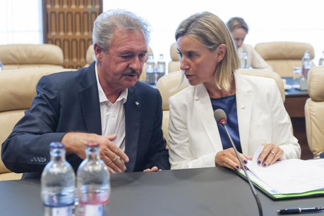 Jean Asselborn avait rencontré Federica Mogherini, Haute Représentante de l’Union pour les affaires étrangères et la politique de sécurité à Luxembourg le 4 septembre dernier lors d’une réunion informelle des ministres des Affaires étrangères. (Photo: SIP)