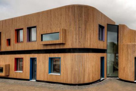 Ce bâtiment de classe énergétique A a coûté 3,5 millions d'euros (Photo: Pierre-Michel Moritz- Agence ACE Medias)