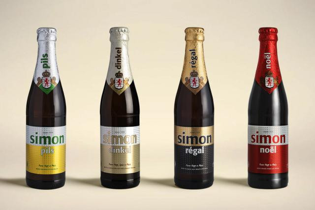 Les nouveaux design des bières de Simon Pils. (Photo: agence Vous)