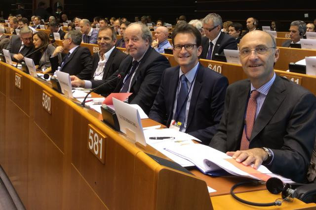 Michel Wurth et Carlo Thelen ont mené la délégation luxembourgeoise composée de 11 entrepreneurs. (Photo: Chambre de Commerce)