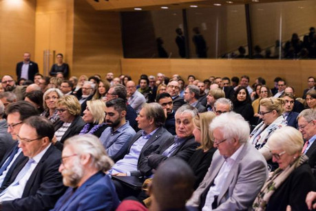 Plus de 200 personnes ont participé à la conférence publique du 9 novembre 2017 sur le thème «Associations sans but lucratif (ASBL) et sociétés d’impact sociétal (SIS)». (Photo: ULESS)