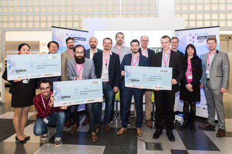 Au total, dix groupes ont été présélectionnés et sept équipes ont développé leurs projets. (Photo: Luxtrust)