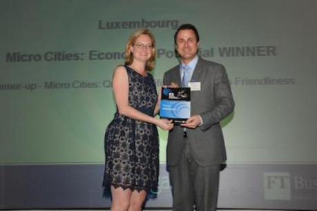 Remise de prix « European Cities and Regions of the Future » (Photo : fDi Magazine)