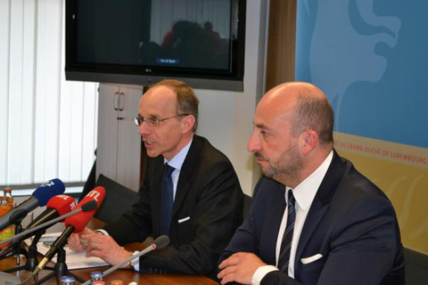 Luc Frieden et Étienne Schneider (Photo: MECE)