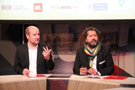 Steve Schmit (directeur des programmes RTL) et Guy Daleiden (directeur Film Fund Luxembourg). (Photo: Film Fund Luxembourg)