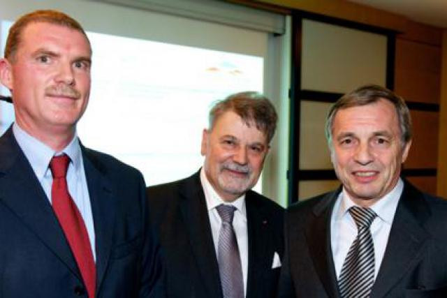 Alain Krecké, Freddy Bracke et Jeannot Krecké (Photo : Chambre de Commerce)