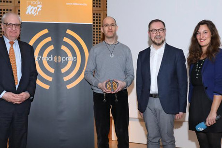 La troisième édition du 100,7 radiopräis était placée sous le thème Great Expectations. Le concours était ouvert aux auteurs du Grand-Duché de Luxembourg et de la Grande Région, qui pouvaient s’exprimer en langue luxembourgeoise, allemande, anglaise ou française. (Photo: Radio 100.7)