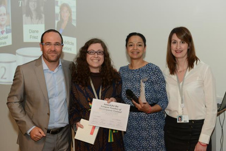 De gauche à droite: Nicolas Lefèvre, Diane Friez, Alice Kapron et Elodie Sowa. (Photo: PwC's Academy)