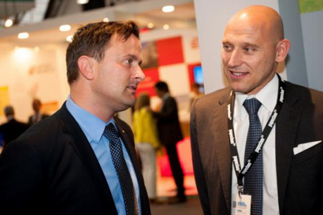 Xavier Bettel, bourgmestre de la Ville de Luxembourg et Vincent Bechet Managing Director de Property Partners. (Photo: Property partners)
