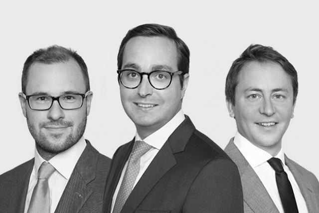 Depuis le 1er janvier 2018, Elvinger Hoss Prussen compte trois nouveaux associés (ci-dessus de gauche à droite): Joachim Cour, Thierry Kauffman et Michel Nickels. (Photo: Maison Moderne)