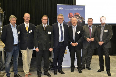 129 maçons, 4 chefs d'équipe, 26 conducteurs d'engins, 45 grutiers ou encore 6 Chefs de Chantier Juniors ont été diplômés durant la cérémonie. (Photo: IFSB)