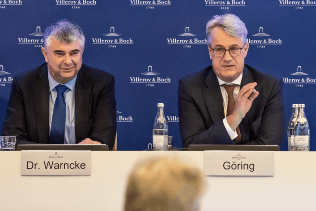 Dr. Markus Warncke (CFO) & Frank Göring (CEO), Villeroy & Boch Group. (Photo: Villeroy & Boch Group)
