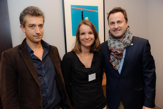 À San Francisco, Xavier Bettel a rencontré Virginie Simon et Tristan Davaille, les fondateurs de la start-up luxembourgeoise MyScienceWork. (Photo: Consulate General of Luxembourg in San Francisco)