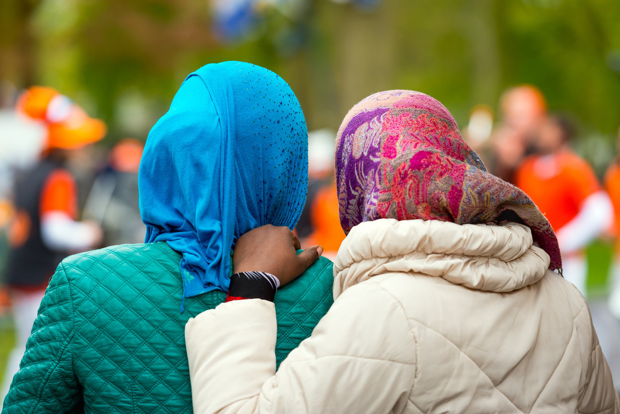 The European Court of Justice ruled, on 15 July 2021, that employers can restrict religious clothing in the workplace when there is a legitimate reason. Library picture: Two women are seen wearing a headscarf in the Netherlands, 2016. Photo credit: Shutterstock/Ruud Morijn