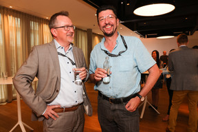 Carlo Werner (Banque de Luxembourg) and Laurent Maack (Energolux). Photo: Eva Krins/Maison Moderne