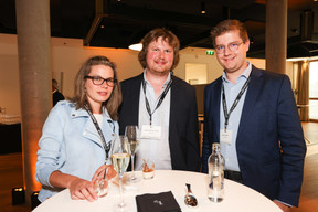 Anne-Catherine Marin, Laurent-Nicolas Marin (De Besh) and Benoît Frisch (Be Fresh). Photo: Eva Krins/Maison Moderne