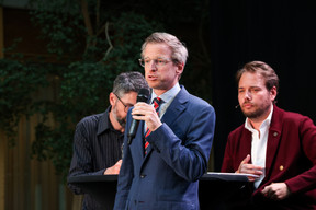 François Mousel (PwC) and Tommy Klein (Piratepartei). Photo: Eva Krins/Maison Moderne
