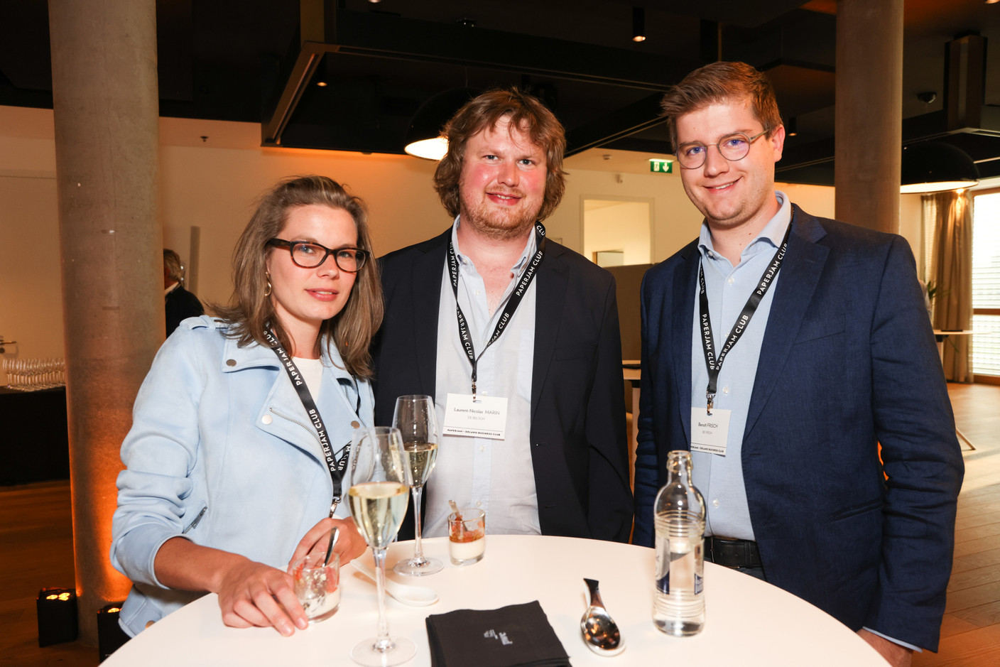 Anne-Catherine Marin, Laurent-Nicolas Marin (De Besh) and Benoît Frisch (Be Fresh). Photo: Eva Krins/Maison Moderne