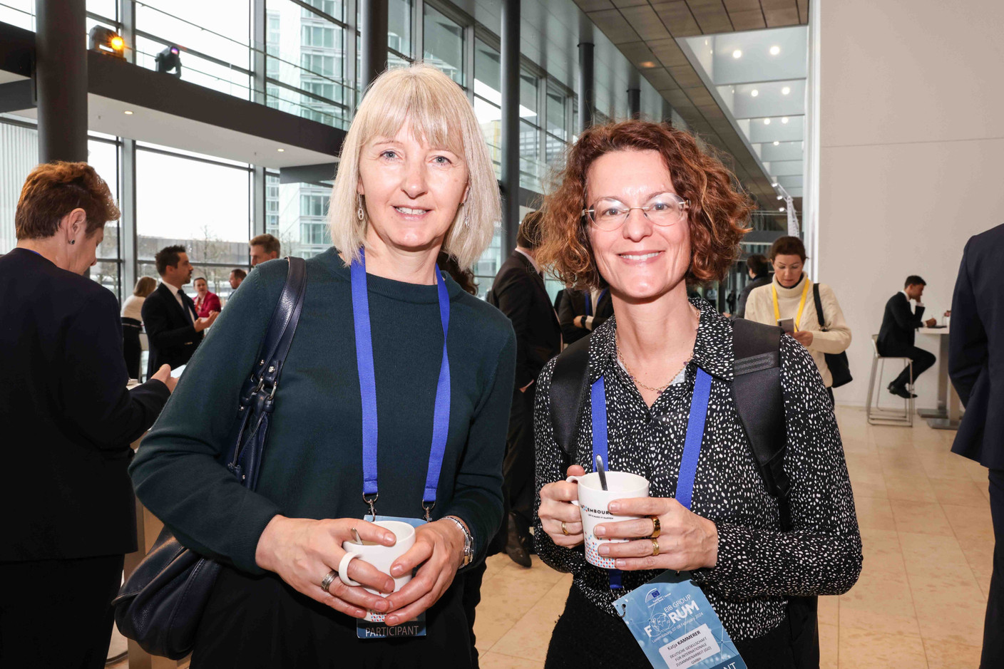 Katja Kammerer, Deutsche Gesellschaft für Internationale Zusammenarbeit (à droite). (Photo: Marie Russillo/Maison Moderne)