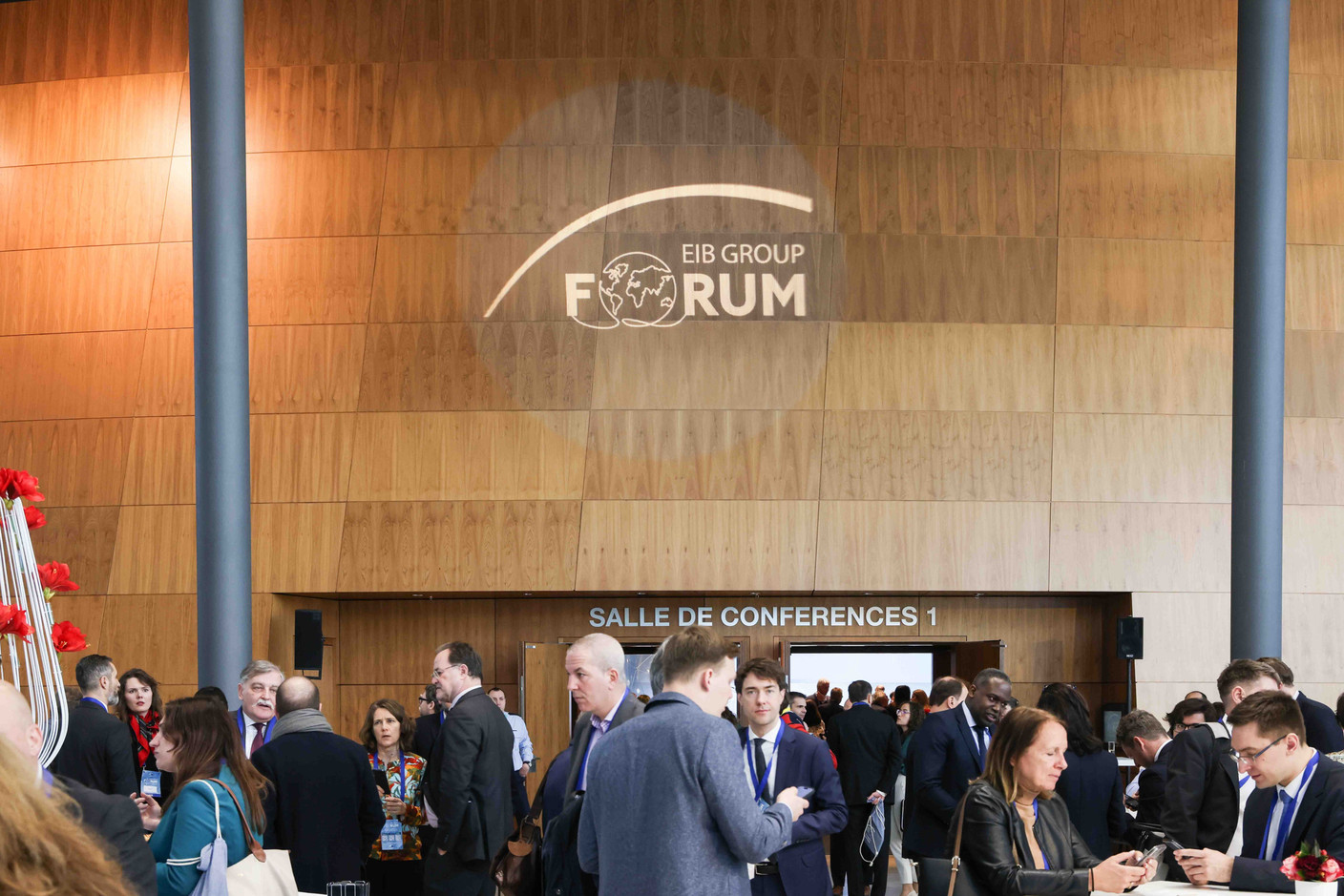 Le Forum du Groupe BEI, intitulé «La compétitivité européenne dans un contexte mondial polarisé», s’est tenu au Centre européen des congrès de Luxembourg, les 7 et 8 février. (Photo: Marie Russillo/Maison Moderne)
