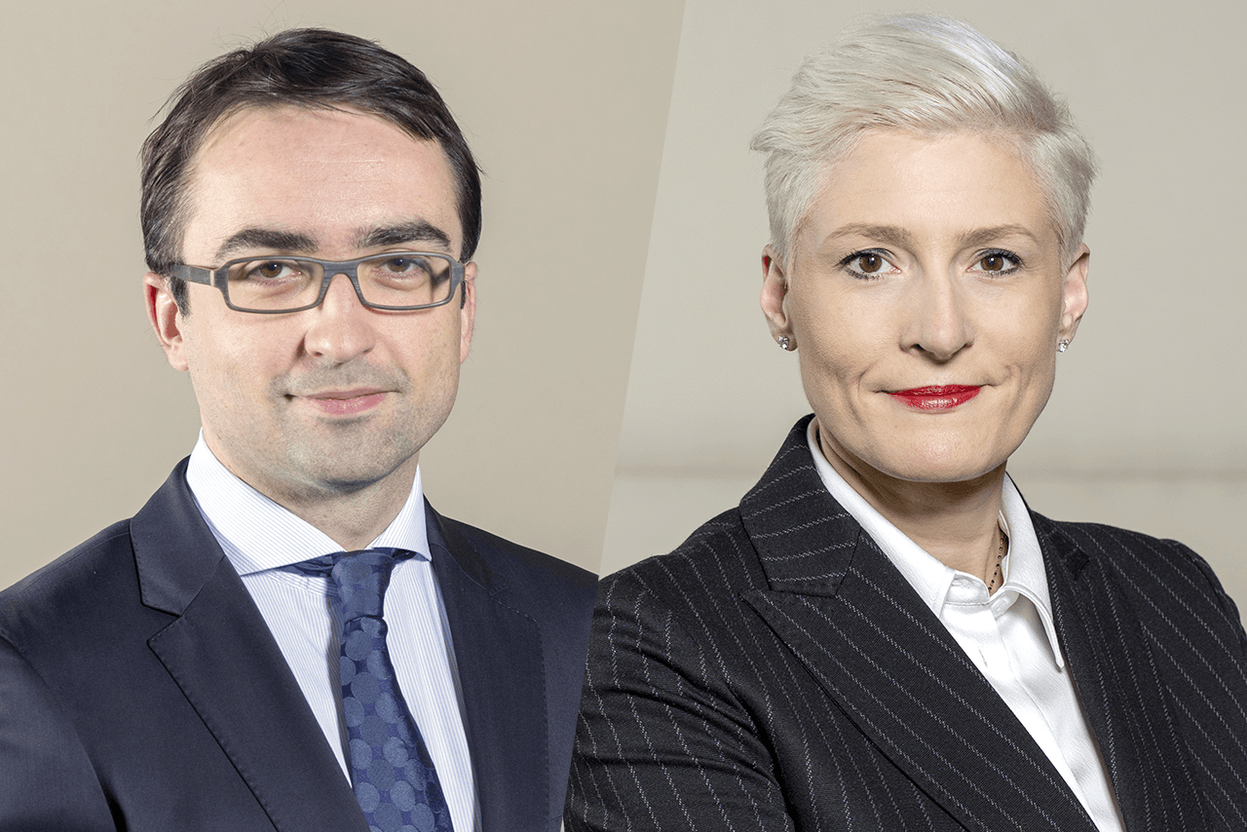 “In terms of liability, the EU proposal for a directive adapting non-contractual civil liability rules to AI seeks to address liability issues stemming from AI-related incidents causing harm,” noted Marc Mouton and Astrid Wagner, partners at Arendt & Medernach, discussing the progression of AI regulation in the European Union. Photos: Arendt & Medernach, Montage: Maison Moderne