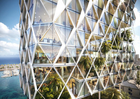 Dans la tour, des espaces verts et des terrasses sont aménagés dans les étges ((Illustration: Metaform Architects))