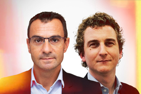 François Lacas, directeur des opérations adjoint chez Yooz et Fabien Vacheret, Expert en change management. (Photo : Maison Moderne)